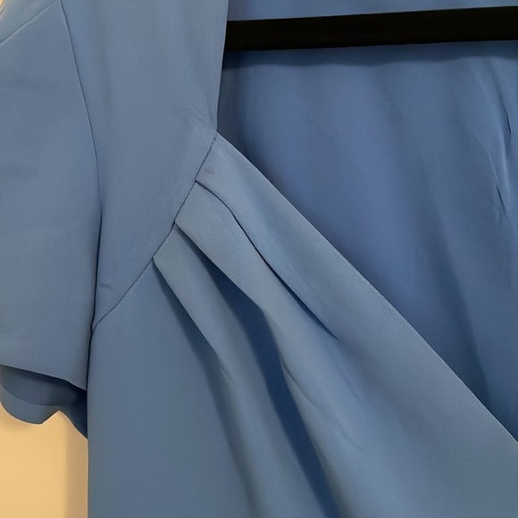 Badgley Mishka Blue Sheath Dress Size 12 Rent the Runway Exclusive - Picture 9 of 13